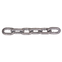 Hot-Dipped Galvanized Chains, Carbon Steel, 5/16" x 75' (22.9 m) L, Grade 30, 1900 lbs. (0.95 tons) Load Capacity Sidevic Inc.