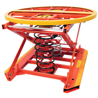 Spring Operated Pallet Positioner and Leveler, 43-1/2" L x 43-1/2" W, 4500 lbs. Cap. Sidevic Inc.