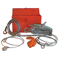 Palan &agrave; c&acirc;ble d'acier Tirfor TU17 en ensemble de r&eacute;cup&eacute;ration, Diam&egrave;tre du fil 5/16", Capacit&eacute; 2000  lb (1 tonne) Sidevic Inc.