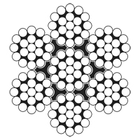 C&acirc;ble m&eacute;tallique, 100' (30,5 m) x 3/32", 1000 lb (0,5 tonne), Galvanis&eacute; Sidevic Inc.