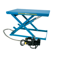 LoProfile Electric-Hydraulic Scissor Lift Table, Steel, 51" L x 24" W, 2200 lbs. Capacity Sidevic Inc.