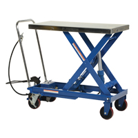 Pneumatic Hydraulic Scissor Lift Table, Steel, 39-1/2" L x 20" W, 1750 lbs. Cap. Sidevic Inc.