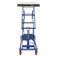 Pneumatic Hydraulic Scissor Lift Table, Steel, 35-1/2" L x 20" W, 800 lbs. Cap. Sidevic Inc.