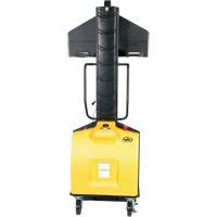 Narrow Mast Powered Lift Stacker, Electric Operated, 1500 lbs. Capacity, 63" Max Lift Sidevic Inc.