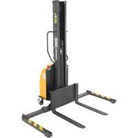 Narrow Mast Powered Lift Stacker, Electric Operated, 1000 lbs. Capacity, 63" Max Lift Sidevic Inc.