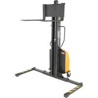 Narrow Mast Powered Lift Stacker, Electric Operated, 1000 lbs. Capacity, 63" Max Lift Sidevic Inc.
