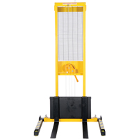 Manual Stacker, Hand Winch Operated, 770 lbs. Capacity, 60" Max Lift Sidevic Inc.