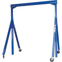 Grue-portique ajustable en acier, 10' lo, Capacit&eacute; 2000 lb (1 tonne) Sidevic Inc.