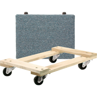 Chariots en bois franc - usage moyen, Roues en Polyol&eacute;fine, Capacit&eacute; de 900 lb, 18" la x 24" p x 7" h Sidevic Inc.