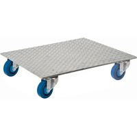 Socles roulants avec plateforme en aluminium