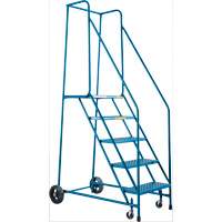 CSA-Certified Rolling Step Ladder, 5 Steps, 22" Step Width, 46" Platform Height, Steel Sidevic Inc.