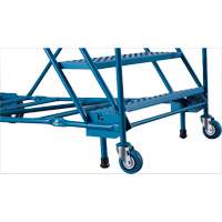 CSA-Certified Rolling Step Ladder with Locking Step, 8 Steps, 30" Step Width, 72" Platform Height, Steel Sidevic Inc.