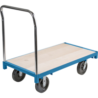 Chariot &agrave; plateforme robuste, 48" lo x 24" la, Capacit&eacute; de 2500 lb, Roues en Nylon Sidevic Inc.