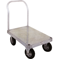 Aluminum Platform Truck, 36" W x 72" L, 2000 lbs. Cap., Rubber Wheels Sidevic Inc.