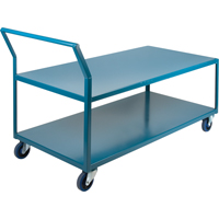 Chariots surbaiss&eacute;s robustes, 2 niveaux, 30" la x 60" p x 40" h, 1200 lb Cap Sidevic Inc.