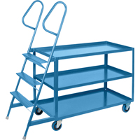 Chariots &agrave; cueillette, Acier, 24" la x 64" p, 3 tablettes, Capacit&eacute; 1200 lb Sidevic Inc.