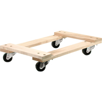 Chariots en Bois Franc - usage moyen, Roues en Polyol&eacute;fine, Capacit&eacute; de 900 lb, 18" la x 30" p x 7" h Sidevic Inc.