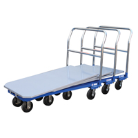 Platform Cart, 48" L x 24" W, 1500 lbs. Capacity, Mold-on Rubber Casters Sidevic Inc.