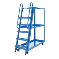 Stock Picking Cart, Steel, 21-7/8" W x 56-1/8" D, 3 Shelves, 1000 lbs. Capacity Sidevic Inc.
