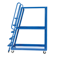 Stock Picking Cart, Steel, 21-7/8" W x 56-1/8" D, 3 Shelves, 1000 lbs. Capacity Sidevic Inc.