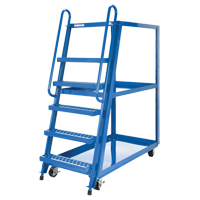 Stock Picking Cart, Steel, 27-7/8" W x 56-1/8" D, 3 Shelves, 1000 lbs. Capacity Sidevic Inc.