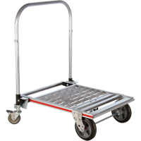 Four Wheel Folding Platform Truck, Aluminum, 750 lbs., 31" L x 23-1/4" W, 39" High Sidevic Inc.