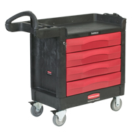 Armoires mobiles & centres de travail Trademaster, 4 tiroirs, 40-5/8" lo x 18-7/8" la x 38-3/8" h, Noir Sidevic Inc.