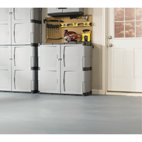 Heavy-Duty Cabinet, Plastic, 37" H x 36" W x 18" D, Mica and Charcoal Sidevic Inc.