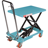 Heavy-Duty Hydraulic Scissor Lift Table, 27-1/2" L x 17-3/4" W, Steel, 330 lbs. Capacity Sidevic Inc.