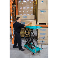 Heavy-Duty Hydraulic Scissor Lift Table, 27-1/2" L x 17-3/4" W, Steel, 330 lbs. Capacity Sidevic Inc.