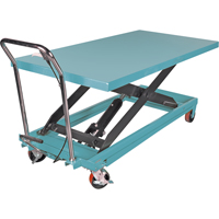 Heavy-Duty Hydraulic Scissor Lift Table, 63" L x 31-7/8" W, Steel, 1100 lbs. Capacity Sidevic Inc.