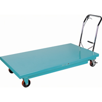 Heavy-Duty Hydraulic Scissor Lift Table, 63" L x 31-7/8" W, Steel, 1100 lbs. Capacity Sidevic Inc.