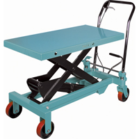 Heavy-Duty Hydraulic Scissor Lift Table, 39-3/8" L x 20-1/8" W, Steel, 1650 lbs. Capacity Sidevic Inc.