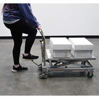 Hydraulic Scissor Lift Table, 31-1/2" L x 19-1/2" W, Stainless Steel, 550 lbs. Capacity Sidevic Inc.