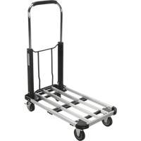 Foldable Platform Trucks, Aluminum, 300 lbs., 28" L x 16" W, 32" High Sidevic Inc.