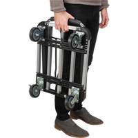 Foldable Platform Trucks, Aluminum, 300 lbs., 28" L x 16" W, 32" High Sidevic Inc.