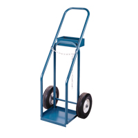 Chariots pour bouteilles de gaz, Roues Semi-pneumatique, Base de 12" la x 10" lo, 400 lb Sidevic Inc.