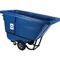 Chariot basculeur en acier, Poly&eacute;thyl&egrave;ne, 1/2 vg³, Capacit&eacute; de charge de 850 lb Sidevic Inc.