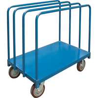 Chariot robuste pour transport de panneaux avec rails &agrave; palier unique, 48" x 30" x 45", Capacit&eacute; 2500 lb Sidevic Inc.