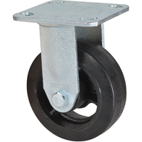 Mold-on Caster, Rigid, 5" (127 mm), Rubber, 440 lbs. (199 kg.) Sidevic Inc.