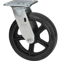 Mold-on Caster, Swivel, 8" (203.2 mm), Rubber, 660 lbs. (299 kg.) Sidevic Inc.