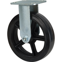 Mold-on Caster, Rigid, 8" (203.2 mm), Rubber, 660 lbs. (299 kg.) Sidevic Inc.