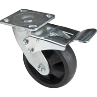 Hi-Temp Caster, Swivel with Brake, 6" (152.4 mm), Nylon, 880 lbs. (399 kg.) Sidevic Inc.