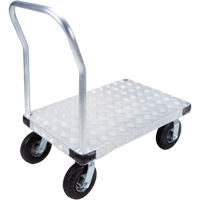 Aluminum Platform Truck, 24" W x 36" L, 1400 lbs. Cap., Pneumatic Wheels Sidevic Inc.