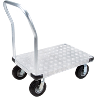 Aluminum Platform Truck, 24" W x 36" L, 1100 lbs. Cap., Flat Free Wheels Sidevic Inc.