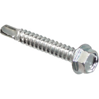Self Drill Hex Washer, 1" x 10" L, Zinc Plated Sidevic Inc.