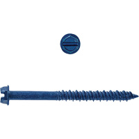 Hex Washer Slot SD Concrete Screws, 3/16" x 1-1/4" L, Zinc Plate Sidevic Inc.