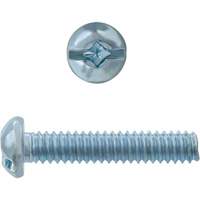 Round Square/Slot HD Machine Screws, #6 x 3" L, Zinc Plated Sidevic Inc.