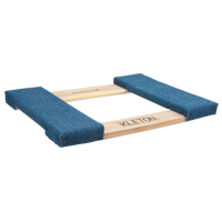 Cadre de socle roulant en bois dur &agrave; bouts avec tapis, Cadre en Bois, 18" la x 24" lo, Capacit&eacute; 900 lb Sidevic Inc.