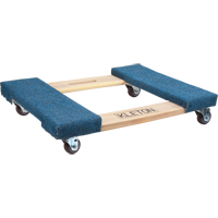 Socle roulant en bois dur &agrave; bouts avec tapis, Cadre en Bois, 18" la x 24" lo, Capacit&eacute; 900 lb Sidevic Inc.